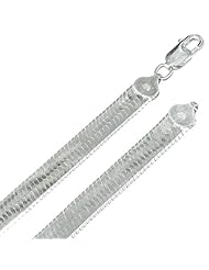 9MM Thick - Herringbone Chain Necklace/Bracelet - Genuine .925 Solid Sterling Silver