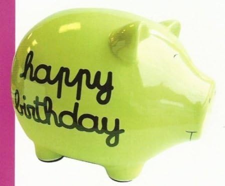 FRENCH GIANT PIGGY BANK GIFT HAPPY BIRTHDAY