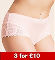 Lace Trim Midi Knickers