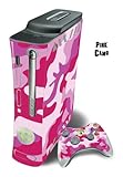 Skin Decal Cover for Xbox 360 Console + two Xbox 360 Controllers - Pink Camo