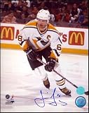 Jaromir Jagr Pittsburgh Penguins Autographed/Hand Signed 8x10 Captain Photo