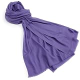 MIR Women's Solid Cashmere Blend Scarf