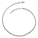 10 Karat White Gold Twisted Mariner 11 Inch Anklet
