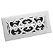 Accord APFRWHV412 Plastic Floor Register with Victorian Design, 4-Inch x 12-Inch(Duct Opening Measurements), White Finish