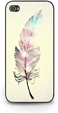 iPhone 5c Aegis Phone Case Agile Novel Mobile Covers Snap on iPhone 5c Pale Yellow Color Shading Feathers Pattern Cellphone Shell