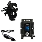 Cowon iAudio U3 Auto Vent Holder with Car Charger - Uses Gomadic TipExchange