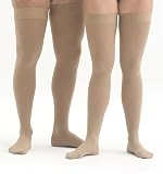 MEDIVEN PLUS 20-30 Thigh High Size IV Beige Open Toe w/Top Band