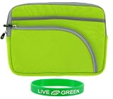 Non-OEM Amazon Kindle DX 9.7 Tri-Pocket Sleeve Case - Neon Green