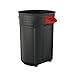 Suncast Commercial 44 Gallon Resin Utility Trash Can, Black