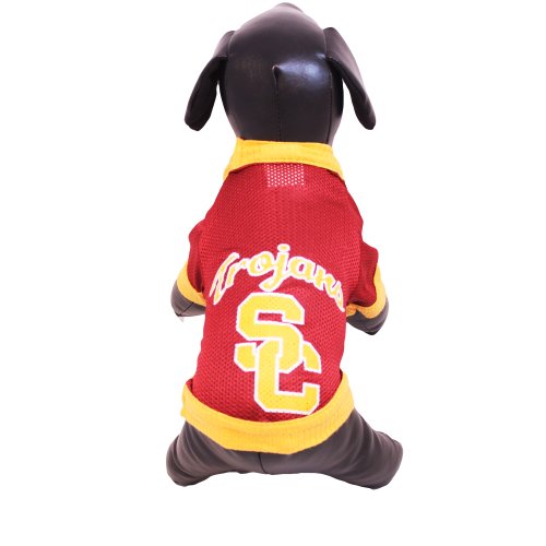 NCAA Usc Trojans Athletic Mesh Dog Jersey (Team Color, Large)