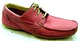 Hush Puppies Mens Don Pink Leather Upper Casual Lace Up Boat Shoes
