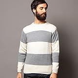 ビューティ＆ユース(メンズ）（BEAUTY&amp;YOUTH） BY ∴ ワイドボーダーニット【ミディアムグレー/S(30)】