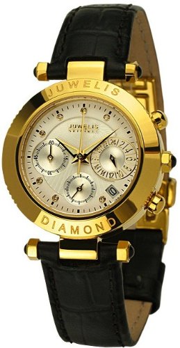 Juwelis Selina JW-0602-GW Chronograph for Her With diamonds Juwelis Selina JW-0602-GW Chronograph for Her With diamonds