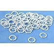50 Sterling Silver Open Jump Rings Jewelry Findings 19 Gauge 6mm