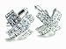 "X" Mark Diamond Crystal Cuff Links Gift Boxed