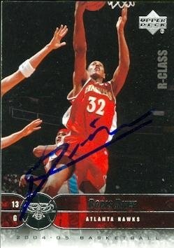 Boris Diaw Autographed/Hand Signed Basketball Card (Atlanta Hawks) 2004 Upper Deck #3