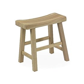 Ready-to-Finish Saddle Seat Stool- 18" 