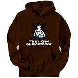 Job For Superman Ice Skating Sports Mens Hoodie (Brown, Sizes X-Small - XXX-Large)