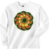 Satin Flower Long Sleeve T-Shirt
