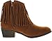 Adriana Leonara-39 Women's Side Zipper Low Heel Fringe Ankle Booties