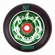841 Tribal Wheel Black Green 110mm