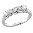 14K White Gold Diamond Anniversary Band - 0.75 Ct.