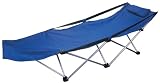 Faltbare Campingliege, blau