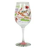 Lolita Love My Party of Two Girlfriends Rule 16-Ounce Acrylic Wine Glasses, Set of 2