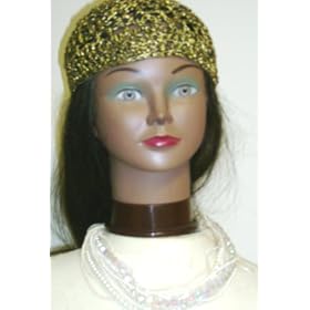 Click here to buy One Strand Faux Ivory Pearls Short Chain on Antique Gold Necklace Earrings for Women and Teens... by Gita.