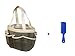 BlueSkyBos Mesh Shower Caddy + Large Comb. 8-Pocket Grey-Creamy Mesh Portable Quick-Dry Shower Caddy with Double Handles, a Bonus 8.5