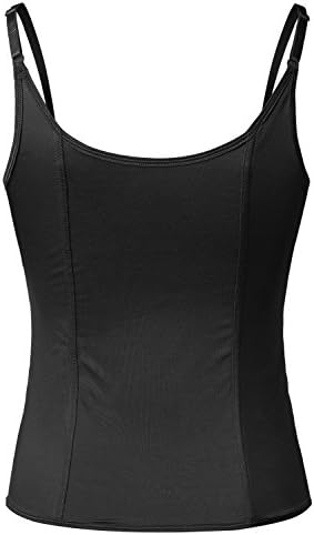 MIRAAVE Womens Daily Front Zip-Up Body Slimming Corset Cincher BLACK MEDIUM