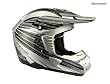 No Fear MX 6096BS OPTIMAL II Mens BMX / Motocross Racing Helmet in Black and White Size Small
