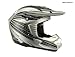 No Fear MX 6096BS OPTIMAL II Mens BMX / Motocross Racing Helmet in Black and White Size Small
