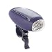 Silver Color Solar Bike Front Lamp/light. One Day in Sun Lights up 3+ Hours in the Evening.