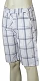 Hurley Men's Puerto Rico Plaid Walkshort, White, 38