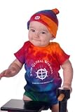 Tie-Dyed Two-Piece Baby Gift Onesie Set-Stop Global Warming by My Conservation Baby