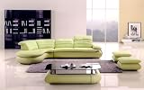 5pc Modern Sectional Leather Sofa Set #AM-L288-GN 5pc Modern Sectional Leather Sofa Set #AM-L288-GN