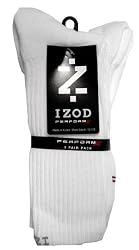 Izod Men's PerformX Crew Socks, 3 Pairs
