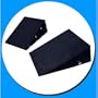 Split Inflatable Travel Footrest BLACK
