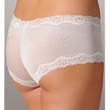 Mary Green Just Married Silk Knit Boyshort w/ Lace Panties (LL3EJM)