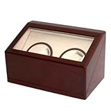 Double Watch Winder For 2 Automatic Watch with Built in IC Program Runs Battery or AC by Tech Swiss