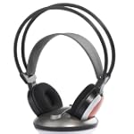 Wireless Cordless TV PC MP3 Computer Headphones-Frisby FHP301W - Great value, works from 30 ft distance, compatible with any TV (plasma LCD RCA etc, or PC, or MP3 CD DVD Player).
