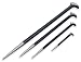 Solid Steel Pry Bar Set - 4 Pieces