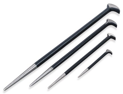 TEKTON 3346 Rolling Head Pry Bar Set, 4-Piece