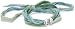 Mizuki Silver Monogram Letter Button on Ombre Silk Bracelet
