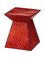 Metal Loft Taburete Artisan Rojo