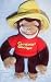 Russ Curious George in Yellow Hat 12" Plush