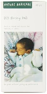 Nature babycare Eco Nursing Pads, 30 Count