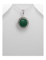 Marcasite Pendant Necklace In 92.5 Sterling Silver