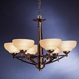 Kichler 1727OAU Transitional, Contemporary / Modern Bronze Chandelier